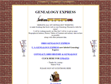 Tablet Screenshot of genealogyexpress.com